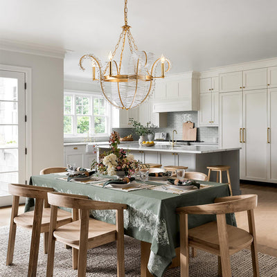 Chic Antique Crystal Floral Chandelier