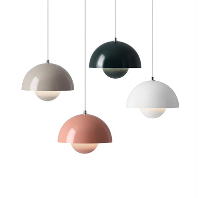 Sleek Contemporary Single Light Pendant, Adjustable Height, Metal Finish, E26 Base