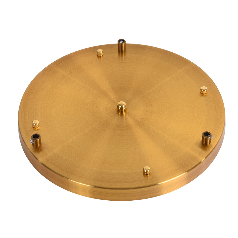 Elegant Mid-Century Modern Glass Pendant Light Fixture with Gold Finish Accent