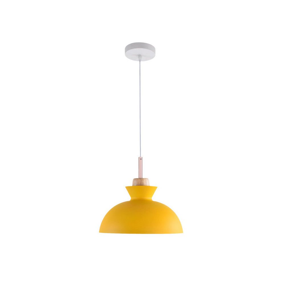 Modern Dome Metal Hanging Pendant Light with Adjustable Cord for Kitchen Dining