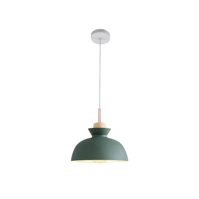 Modern Dome Metal Hanging Pendant Light with Adjustable Cord for Kitchen Dining