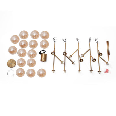 Modern Sputnik Branching Bubble Chandelier