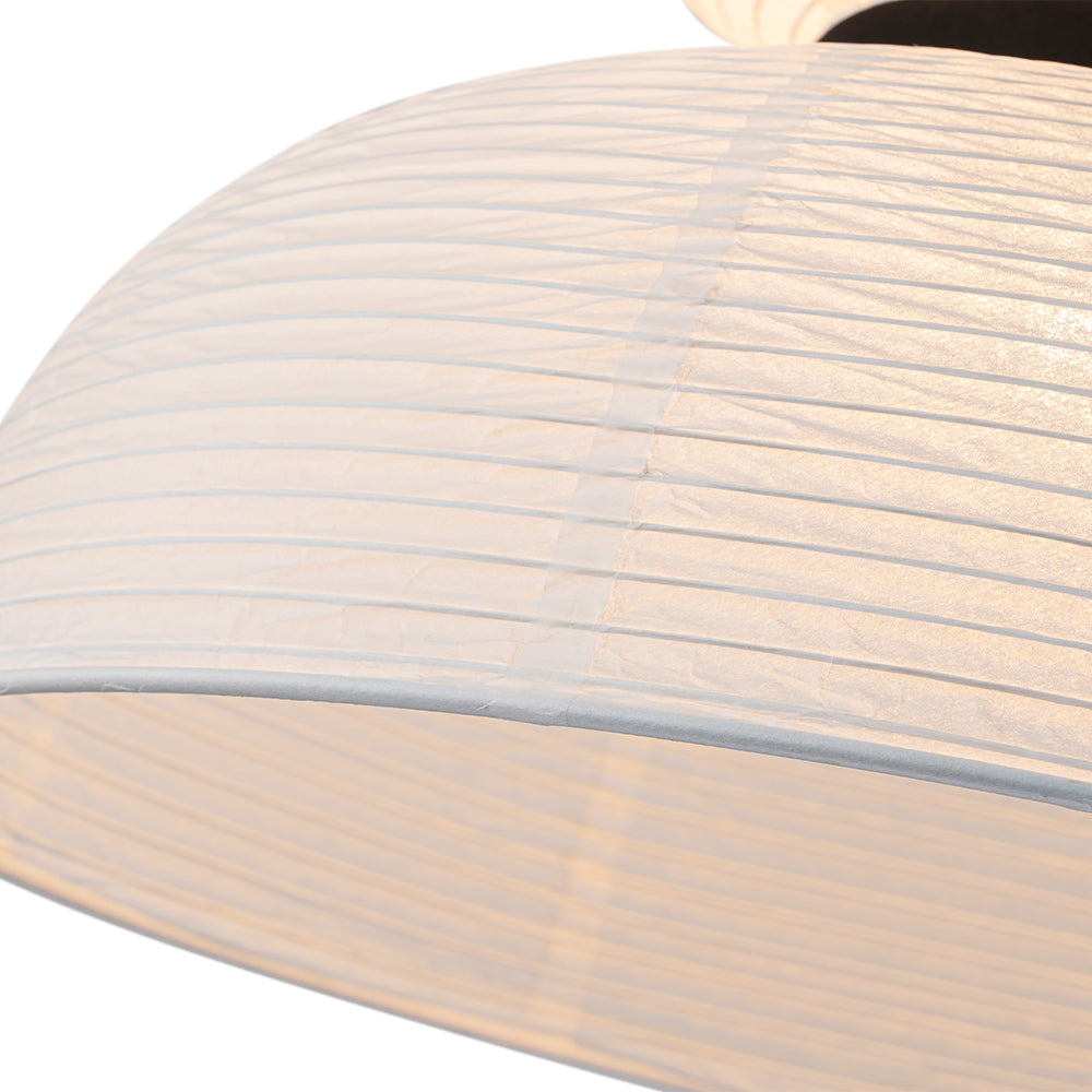 White Cotton Paper Lantern Pendant Light Shade Modern Minimalist Ethereal Design