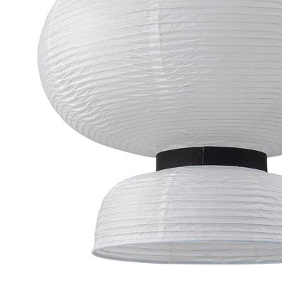 White Cotton Paper Lantern Pendant Light Shade Modern Minimalist Ethereal Design