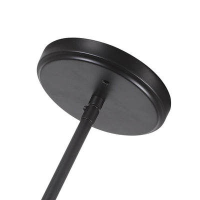 Modern Linear 3-Light Pendant Kitchen Island Lighting Fixture Black Metal Frame