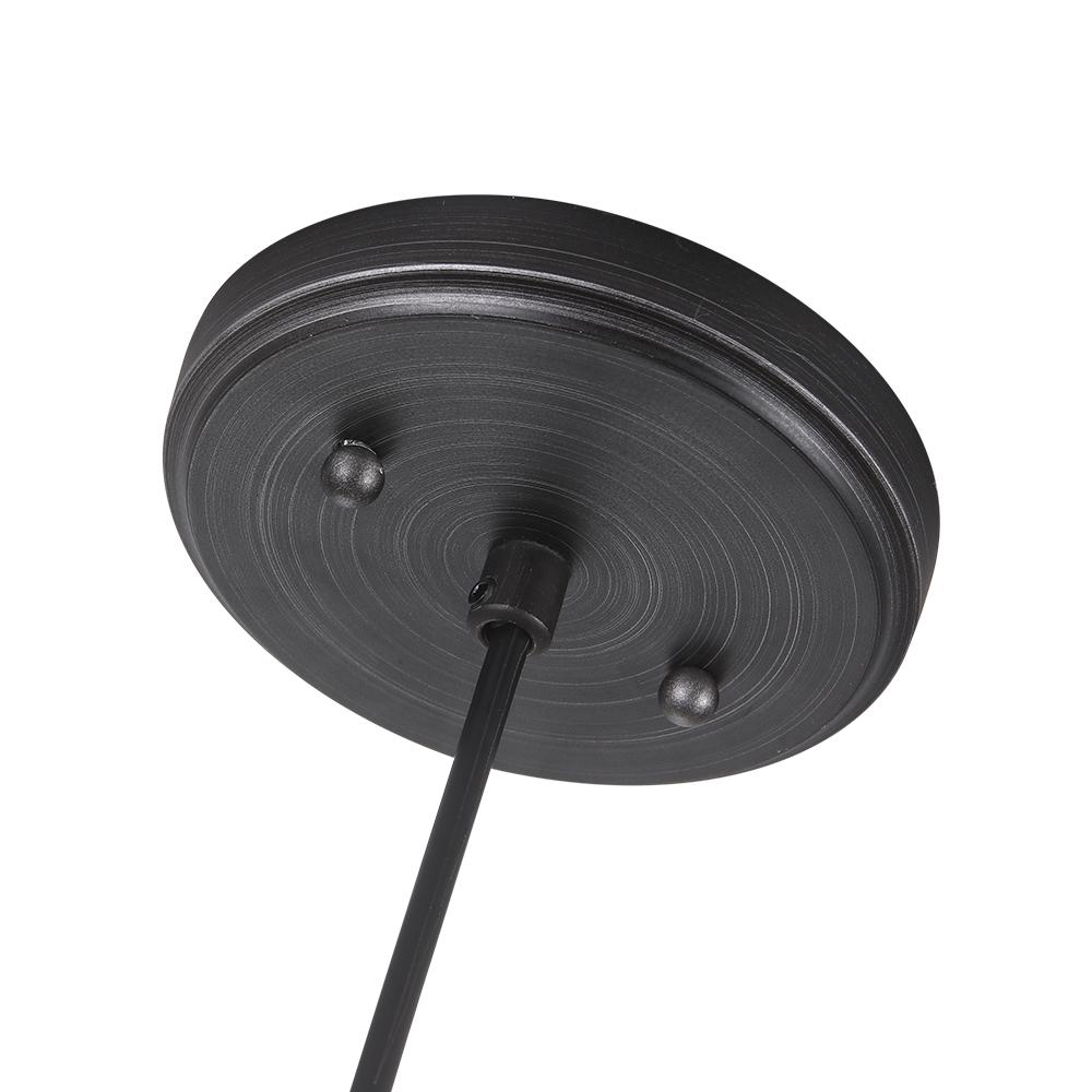 Industrial Black Bell Shade Single Pendant Light for Kitchen Island Dining Room