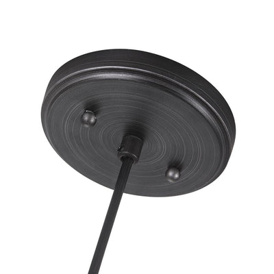 Industrial Black Bell Shade Single Pendant Light for Kitchen Island Dining Room