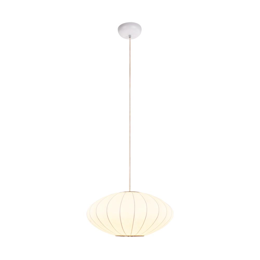Elegant Modern White Silk Pendant Light Fixture for Contemporary Homes
