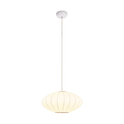 Elegant Modern White Silk Pendant Light Fixture for Contemporary Homes