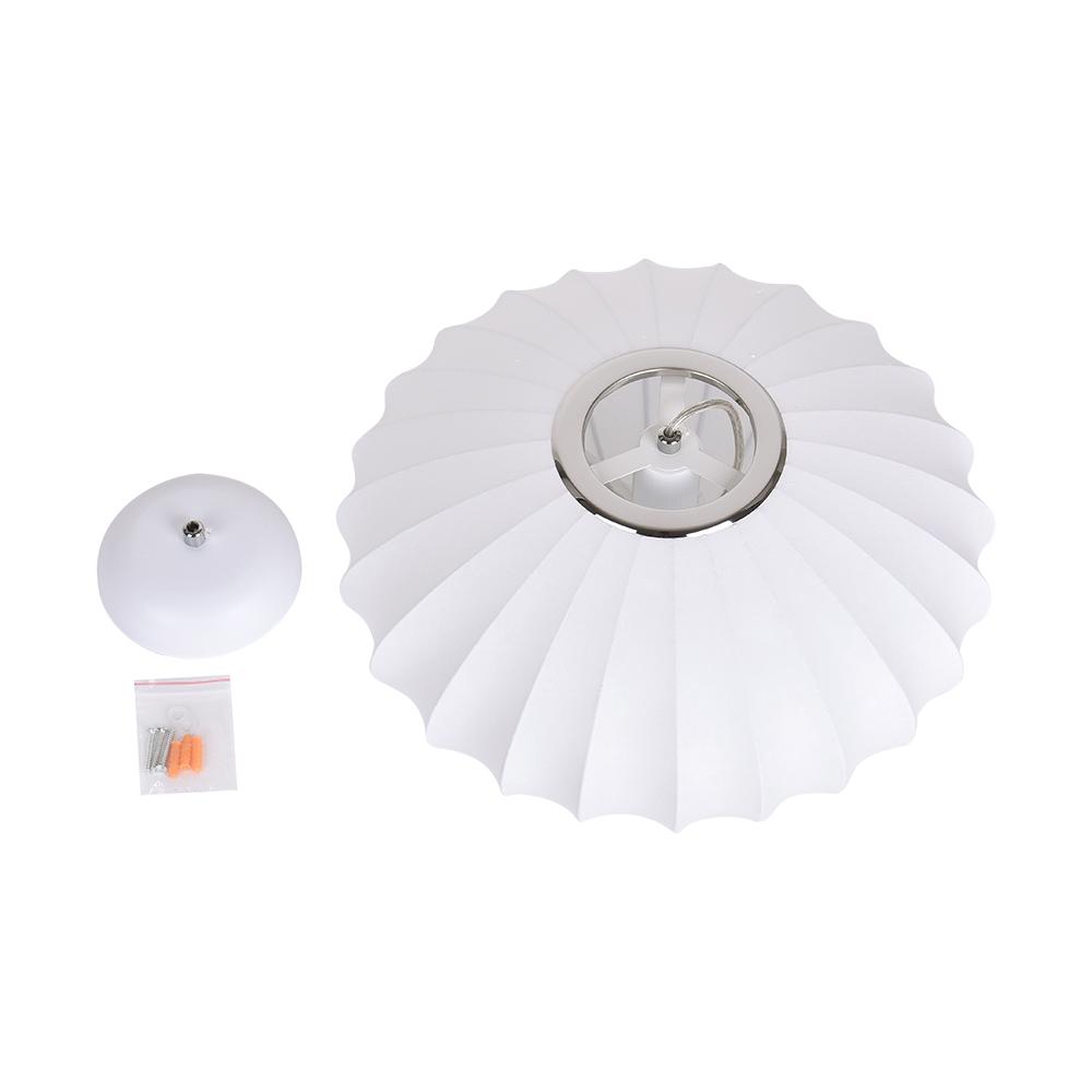 Elegant Modern White Silk Pendant Light Fixture for Contemporary Homes