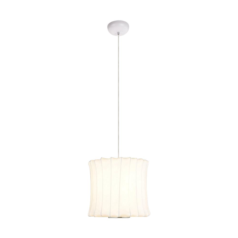 Elegant Modern White Silk Pendant Light Fixture for Contemporary Homes