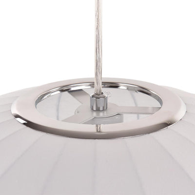 Elegant Modern White Silk Pendant Light Fixture for Contemporary Homes