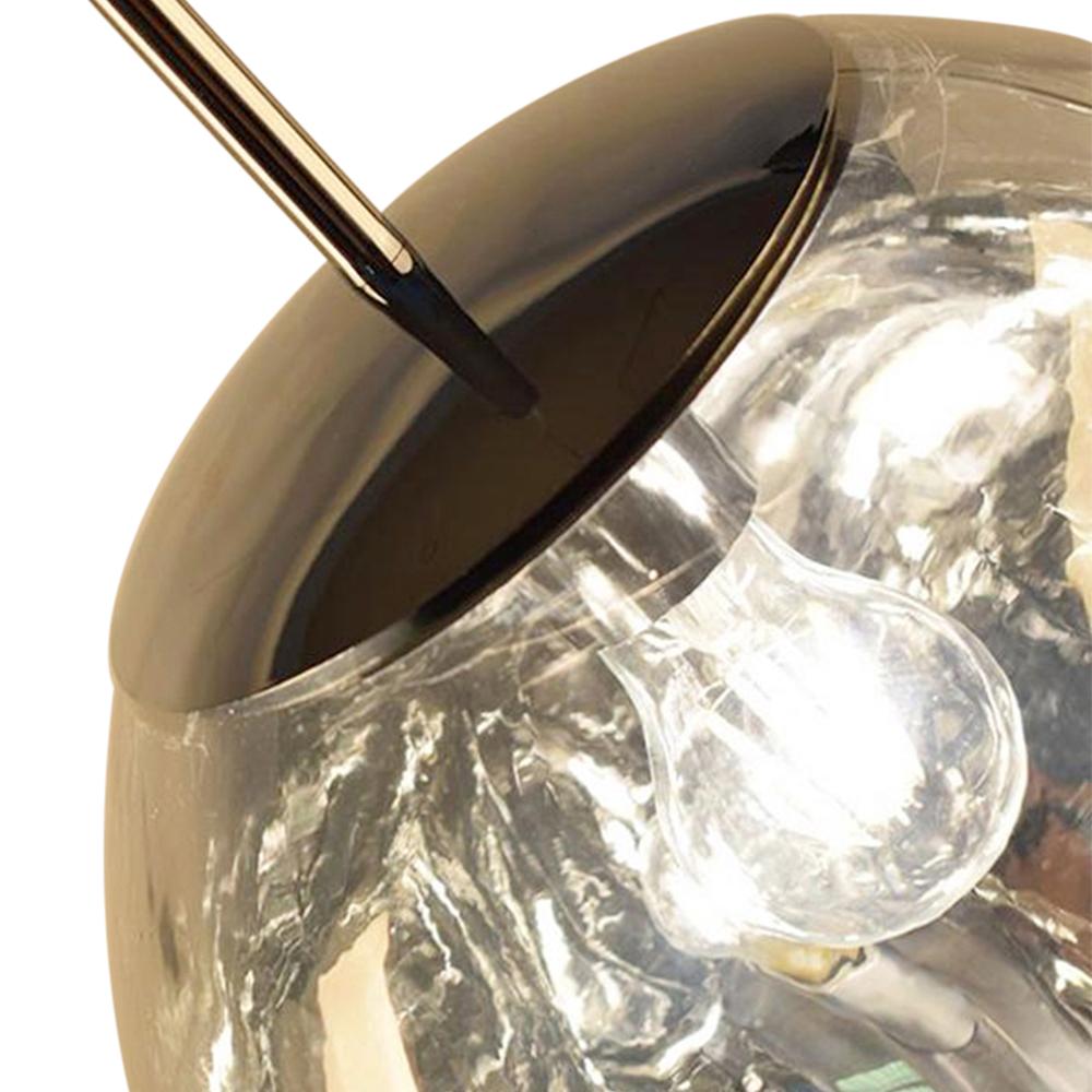 Modern Melt Polycarbonate Single Pendant Light, Adjustable Cable, Unique Globe Design