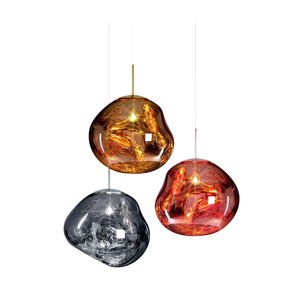 Modern Melt Polycarbonate Single Pendant Light, Adjustable Cable, Unique Globe Design