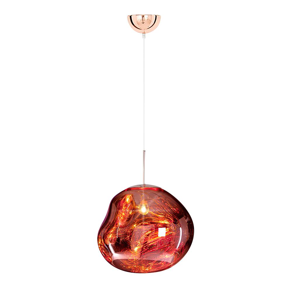 Modern Melt Polycarbonate Single Pendant Light, Adjustable Cable, Unique Globe Design
