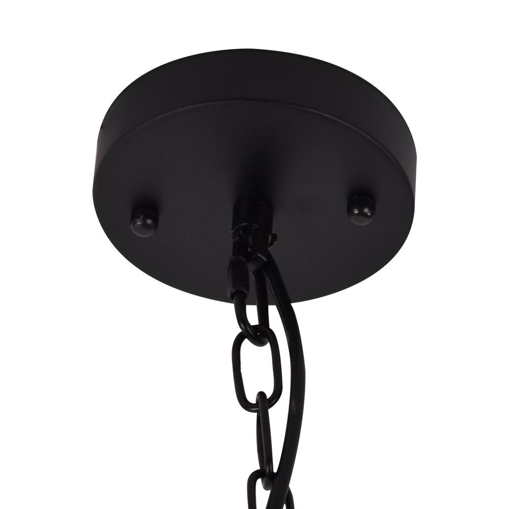 Rustic Metal Dome Hanging Pendant Light, Adjustable Chain, Industrial Farmhouse Style