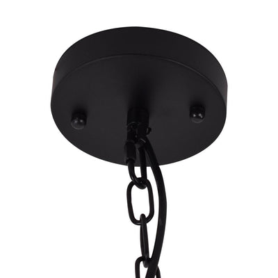 Rustic Metal Dome Hanging Pendant Light, Adjustable Chain, Industrial Farmhouse Style