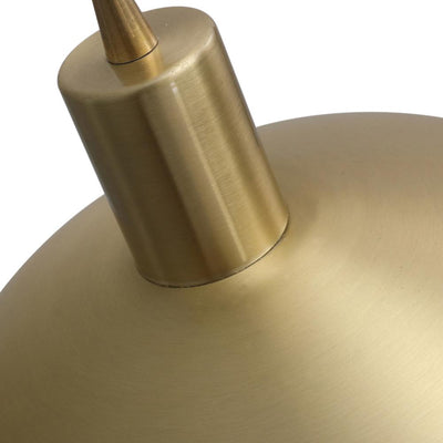 Mid-Century Modern Dome Brass Pendant Light for Kitchen Island Dining Area
