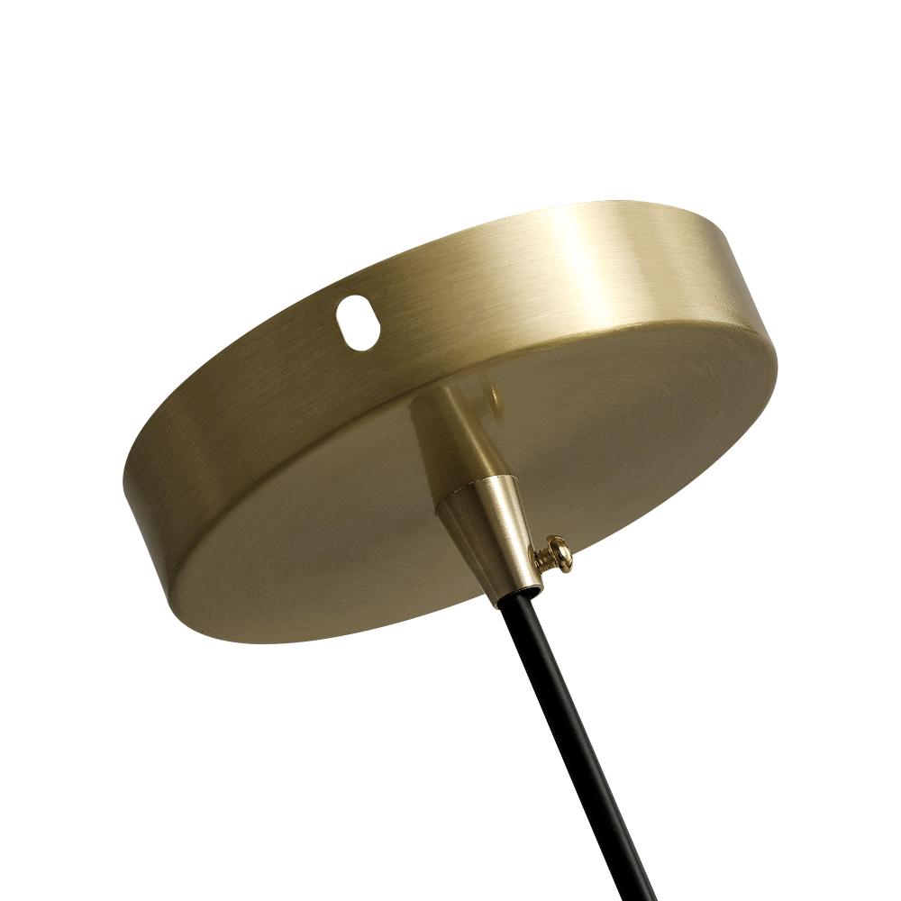 Mid-Century Modern Dome Brass Pendant Light for Kitchen Island Dining Area