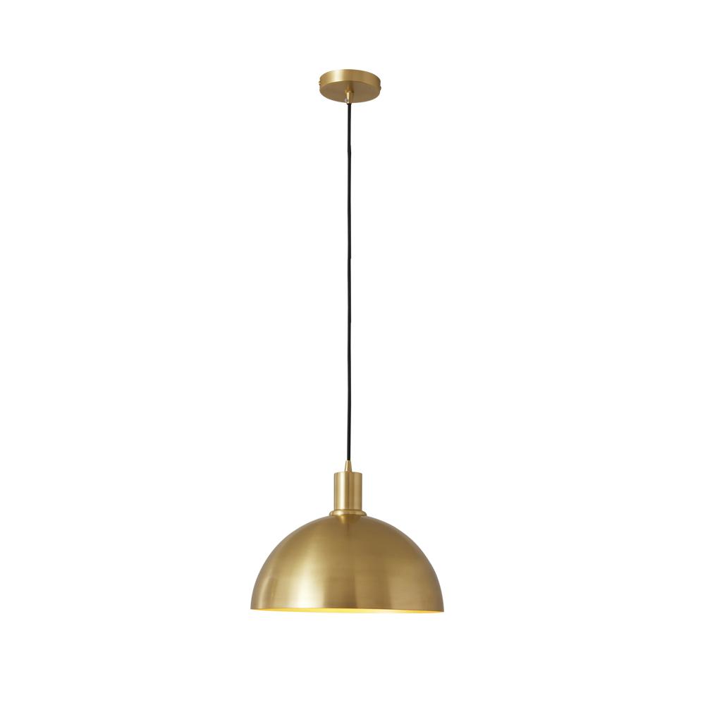 Mid-Century Modern Dome Brass Pendant Light for Kitchen Island Dining Area