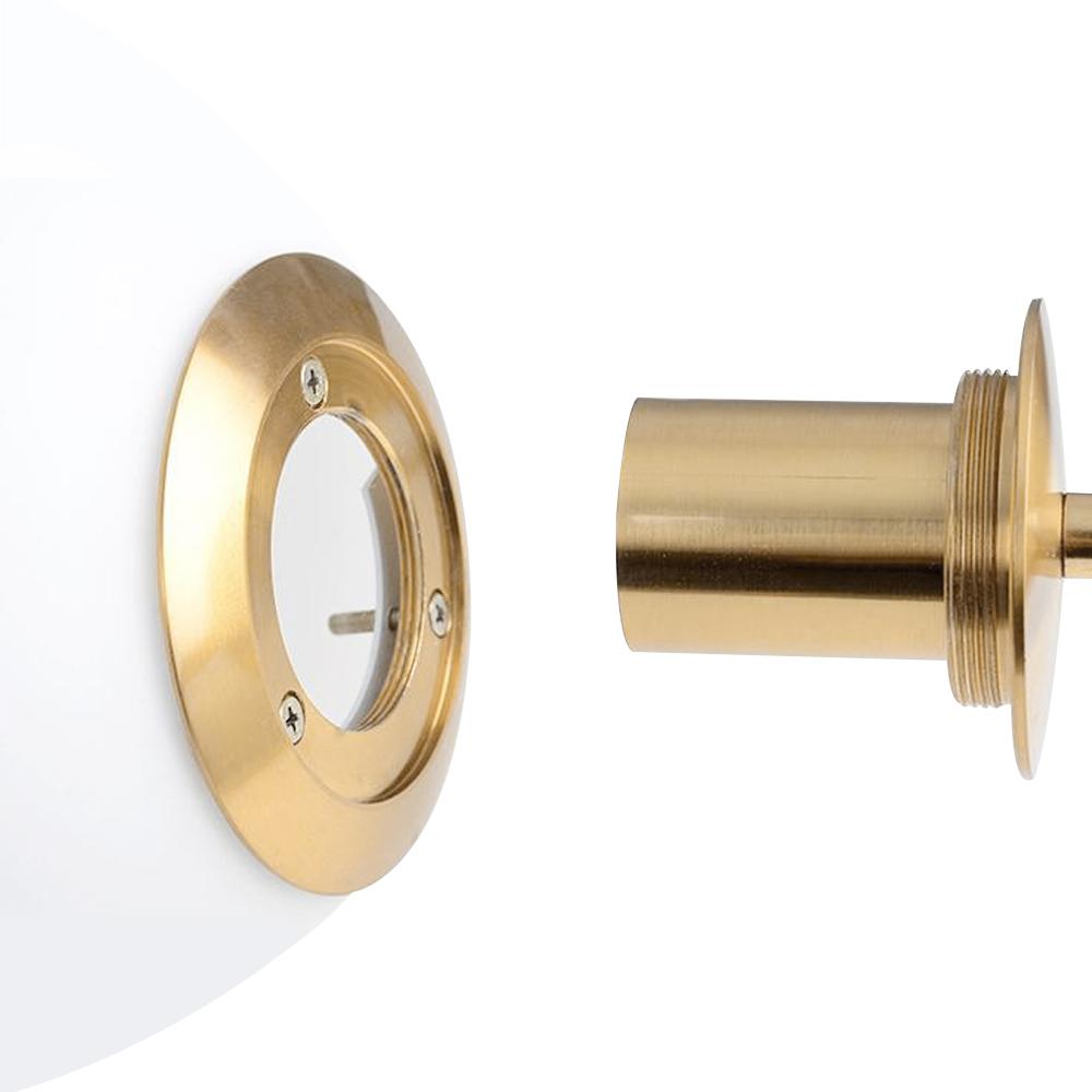 Modern Glass Globe Pendant Light: Adjustable, Dimmable, Gold & Nickel Finishes