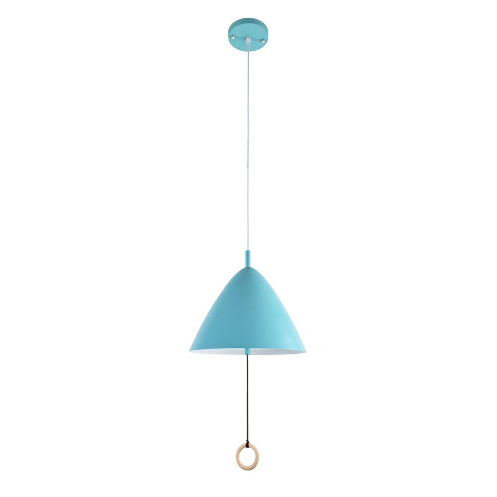 Modern Cone Shade Metal Hanging Pendant Light with Adjustable Pull String Switch