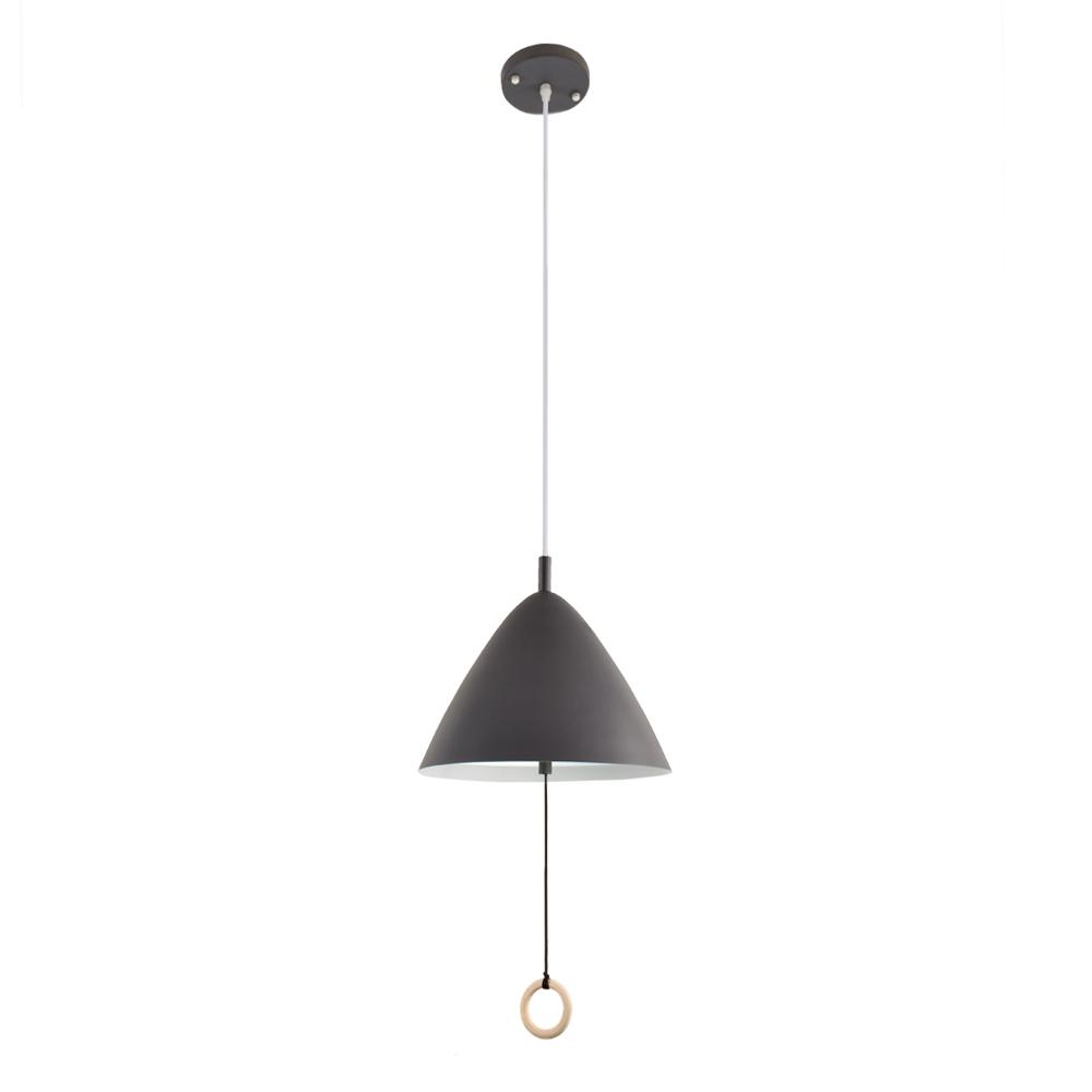 Modern Cone Shade Metal Hanging Pendant Light with Adjustable Pull String Switch