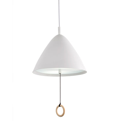 Modern Cone Shade Metal Hanging Pendant Light with Adjustable Pull String Switch