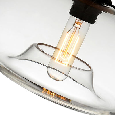 Modern 3-Light Cluster Geometric Glass Pendant Lighting for Kitchen Dining Area