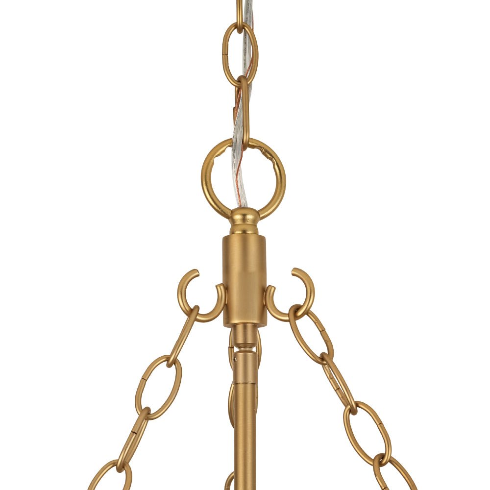 Modern Clear Leaves Glass Pendant Light, 1-Light Barrel Dimmable Brass Fixture