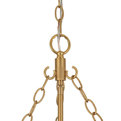 Modern Clear Leaves Glass Pendant Light, 1-Light Barrel Dimmable Brass Fixture