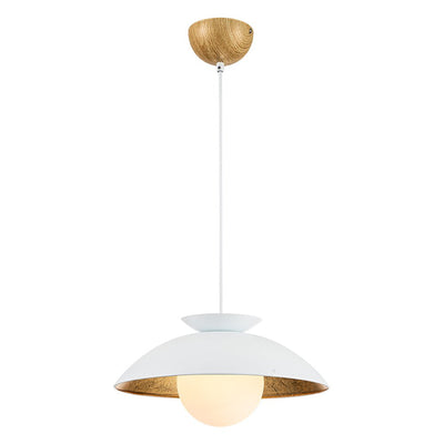 Elegant Nordic Gold Leaf Dome Pendant Light, Adjustable, Sloped Ceiling Compatible