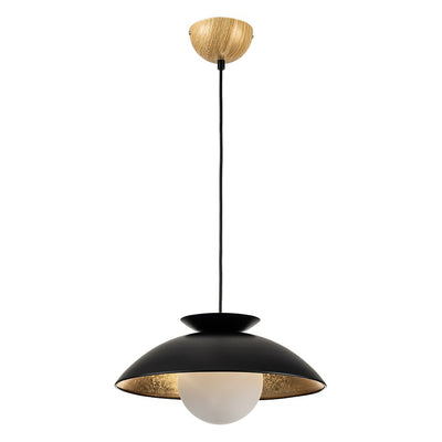 Elegant Nordic Gold Leaf Dome Pendant Light, Adjustable, Sloped Ceiling Compatible