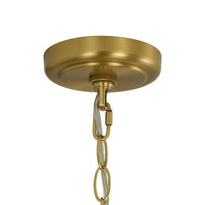 Modern Industrial Oversized Dimmable Brushed Brass Metal Dome Pendant Light Fixture