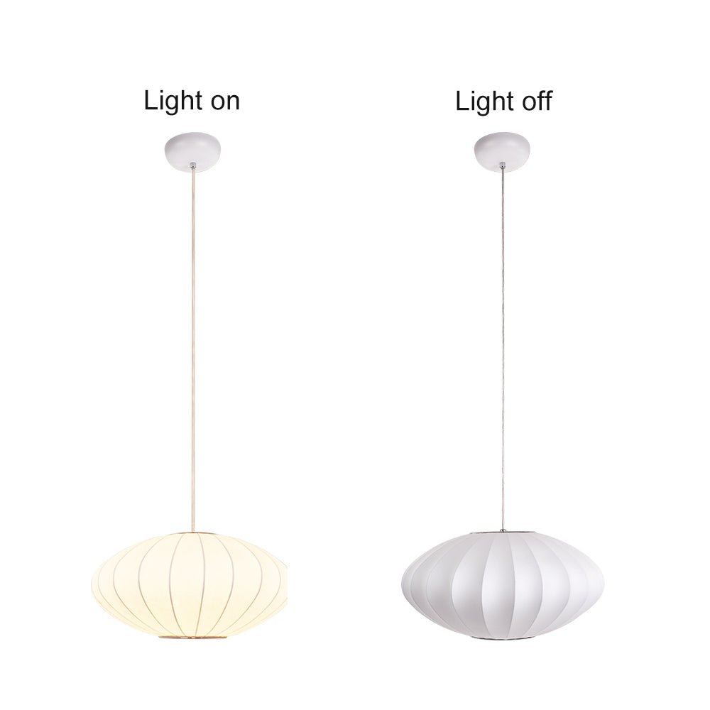 Elegant Modern White Silk Pendant Light Fixture for Contemporary Homes