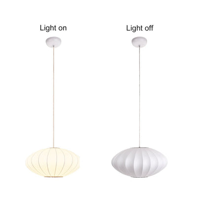 Elegant Modern White Silk Pendant Light Fixture for Contemporary Homes