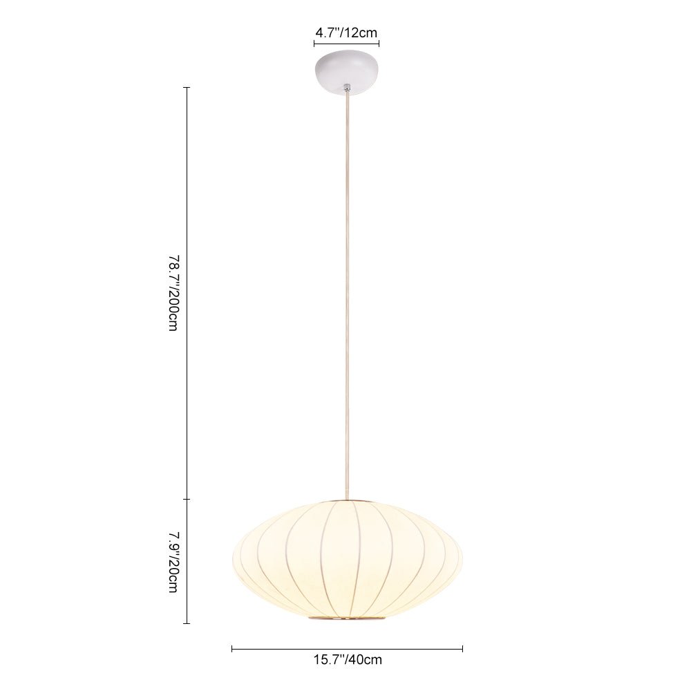 Elegant Modern White Silk Pendant Light Fixture for Contemporary Homes
