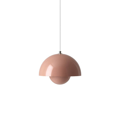 Sleek Contemporary Single Light Pendant, Adjustable Height, Metal Finish, E26 Base