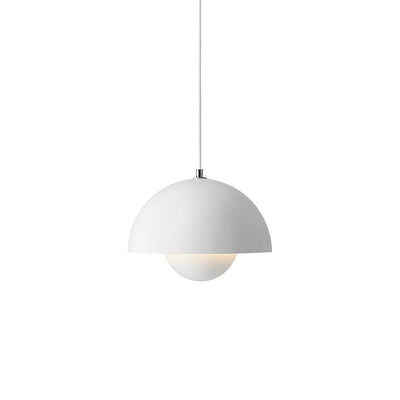 Sleek Contemporary Single Light Pendant, Adjustable Height, Metal Finish, E26 Base