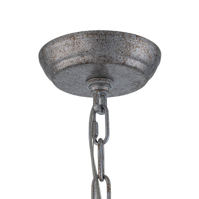 Elegant Rustic Silver Crystal Globe Chandelier Pendant Light, Dimmable, 4/6 Bulbs