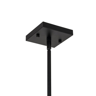 Industrial 8-Light Tiered Square Cage Candle Pendant Chandelier, Black Gold Finish