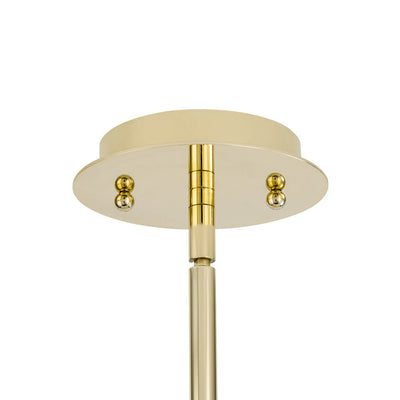 Elegant Crystal Orb Pendant Light, Polished Gold Finish, Adjustable Height, Dimmable