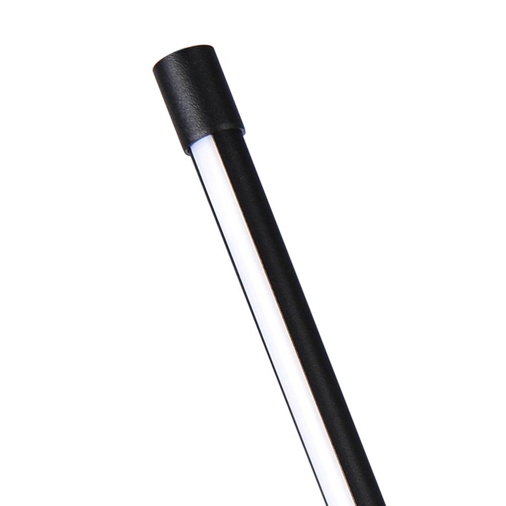 Modern Minimalist Slender Strip LED Pendant Light, Adjustable, Matte Black Finish
