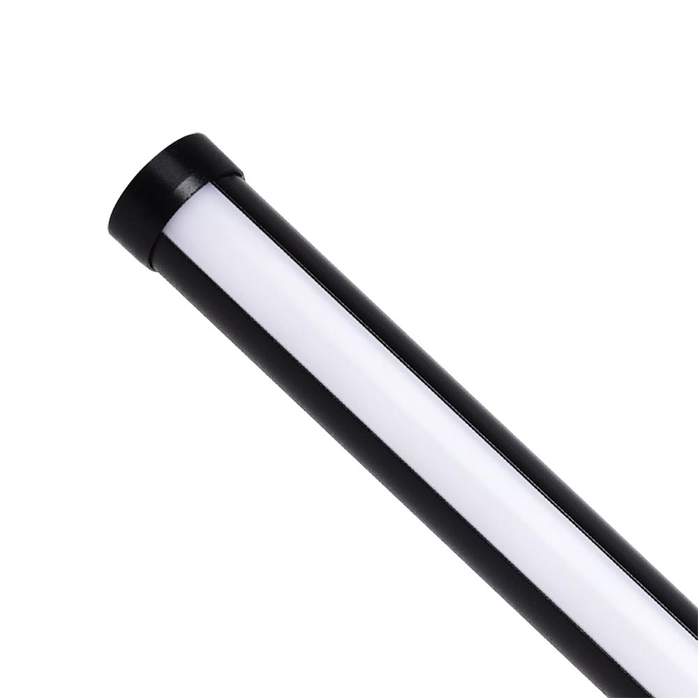 Modern Minimalist Slender Strip LED Pendant Light, Adjustable, Matte Black Finish