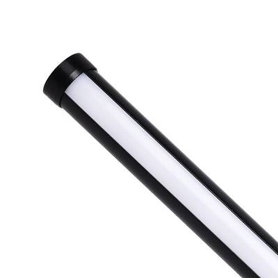 Modern Minimalist Slender Strip LED Pendant Light, Adjustable, Matte Black Finish