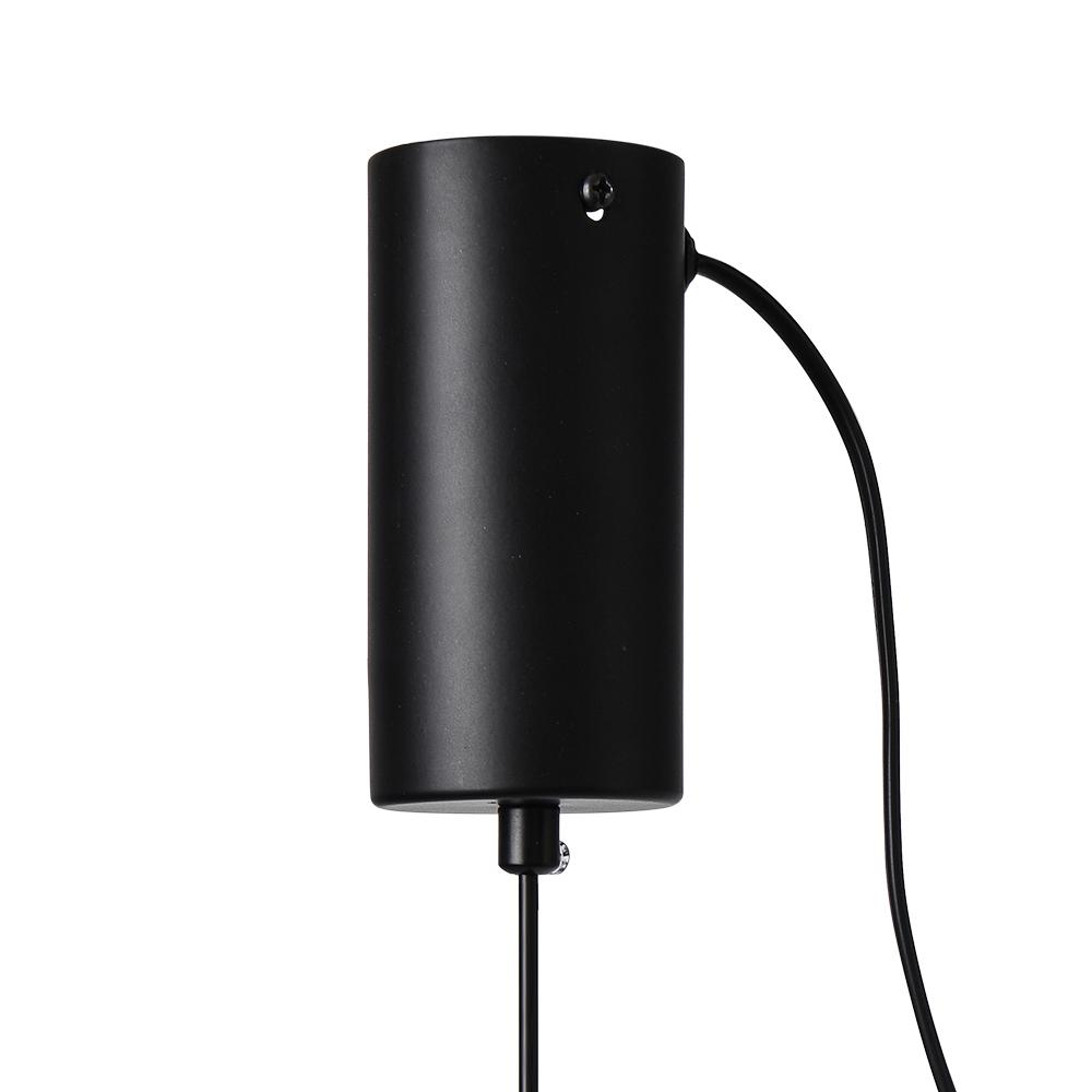 Modern Minimalist Slender Strip LED Pendant Light, Adjustable, Matte Black Finish