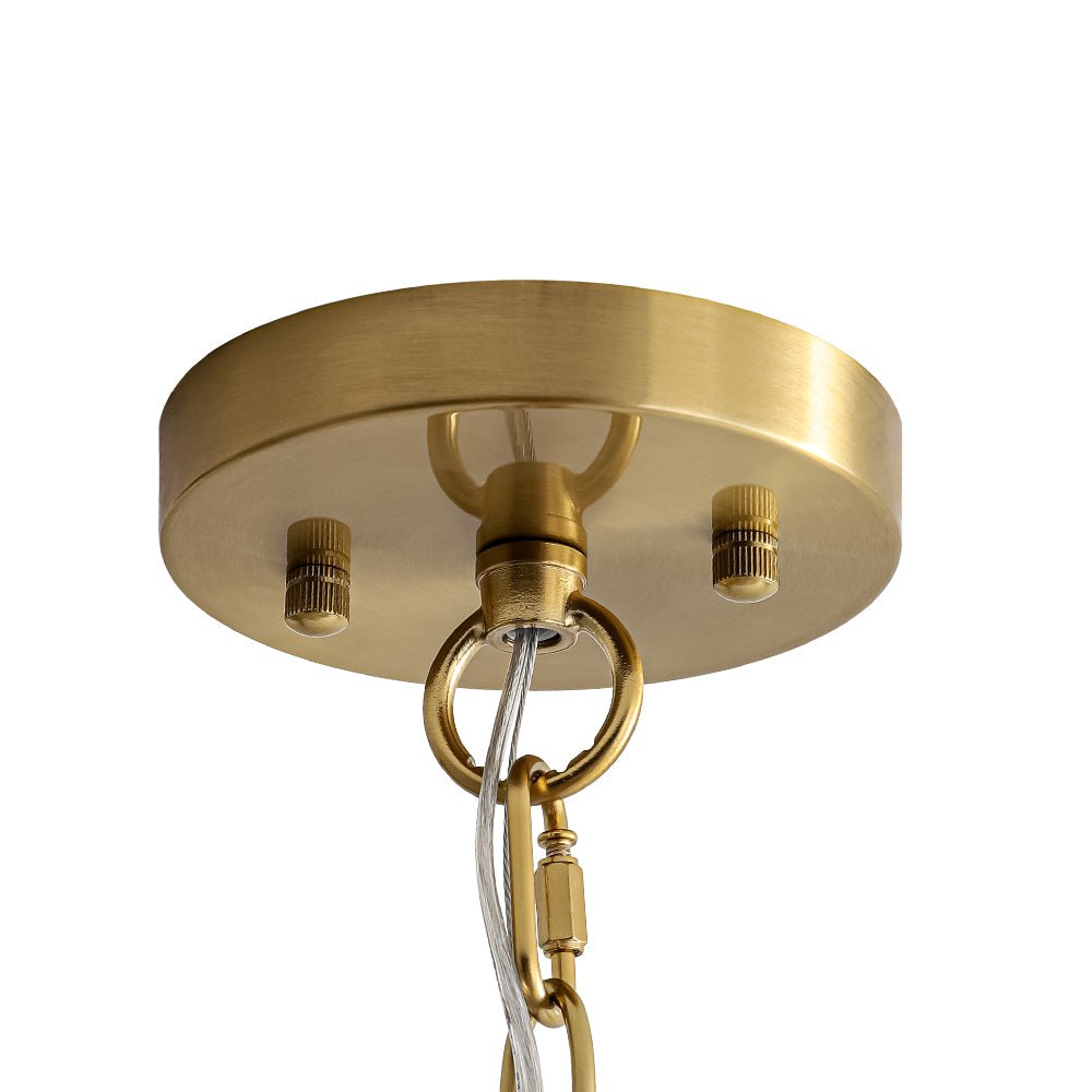 Modern 1-Light Clear Hammered Glass Mini Pendant with Brass Nickel Finish