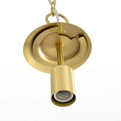 Versatile Modern Clear Ribbed Glass Globe Kitchen Pendant Light Brushed Brass Finish