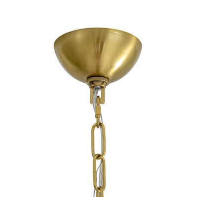 Versatile Modern Clear Ribbed Glass Globe Kitchen Pendant Light Brushed Brass Finish