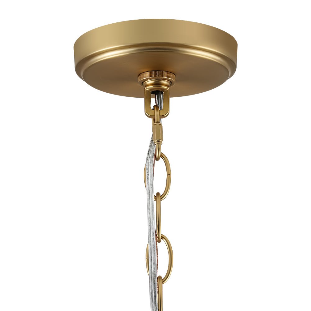 Modern Dimmable Ribbed Glass Pendant Light Fixture, Height Adjustable, Multiple Finishes